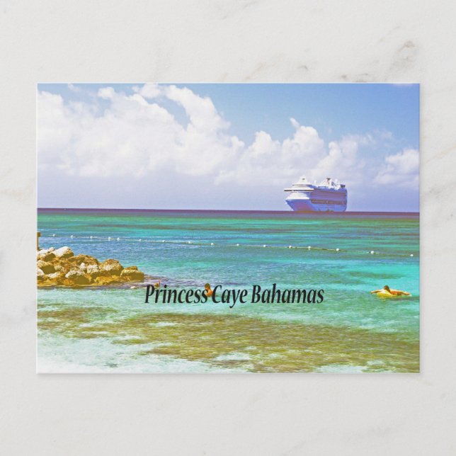 Princess Caye Postkarte (Vorderseite)