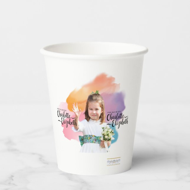 Princess Charlotte Elizabeth 6. Jahr Kaffeepause T Pappbecher (Vorderseite)