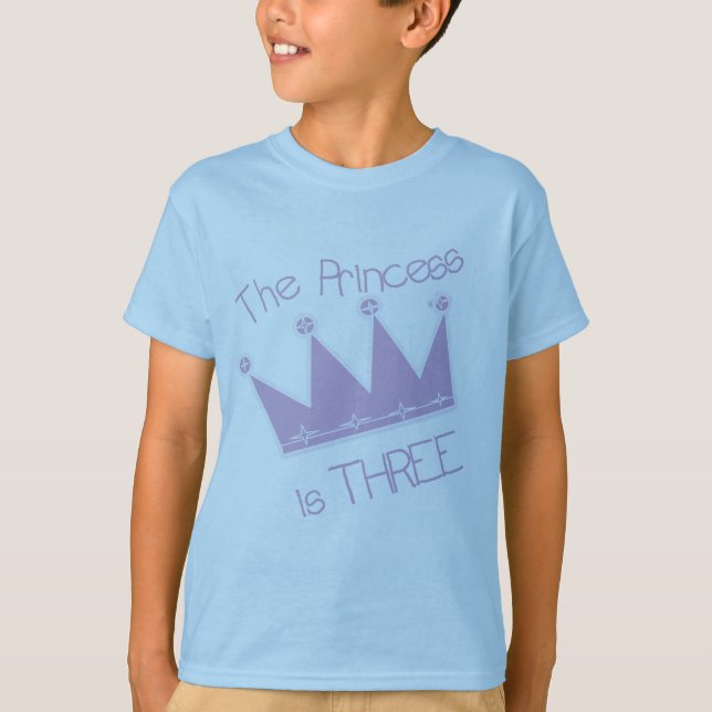 Princess Crown 3e Anniversaire Tshirts et cadeaux (Devant)