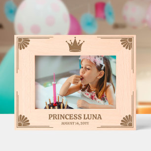 Princess Crown Daisy Corners Daughter Geätzte Rahmen