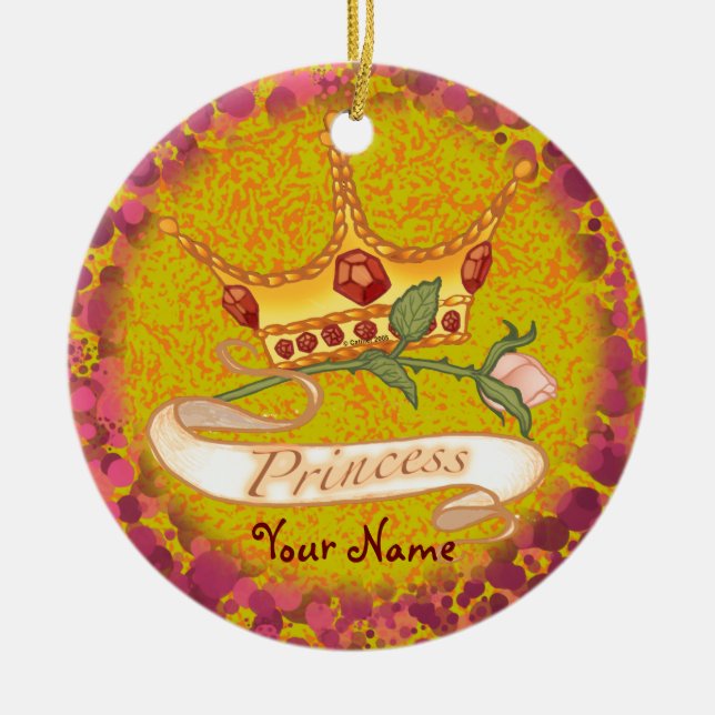 Princess Crown Keramikornament (Vorne)