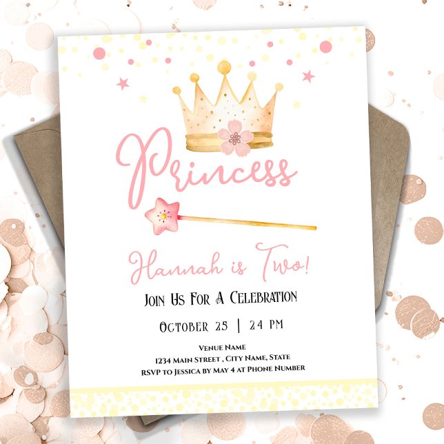 Princess Crown Pink 2. Girl Geburtstag Budget (Von Creator hochgeladen)