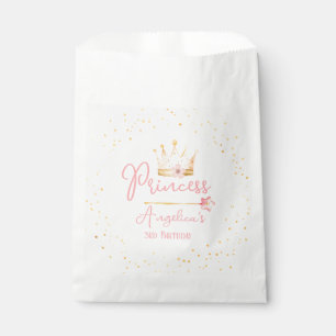 Princess Crown Pink Little Girl Birthday Geschenktütchen