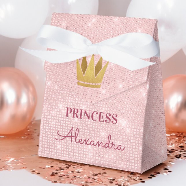 Princess Crown Rose Gold Blush Pink Sparkone Geschenkschachtel (Von Creator hochgeladen)