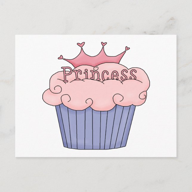 Princess Cupcake Postkarte (Vorderseite)