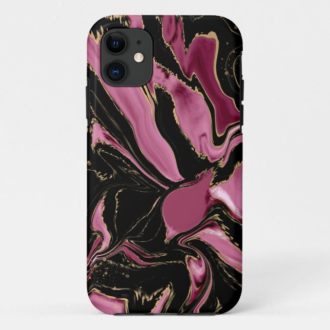 Princess Cut Paradise Alcohol Ink iPhone Case (Rückseite)
