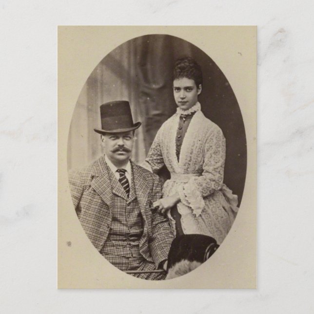 PRINCESS DAGMAR of Denmark & Alexander III #284 Postkarte (Vorderseite)