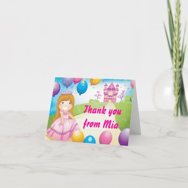 Princess Dankeschön Note Card Dankeskarte (Vorderseite)