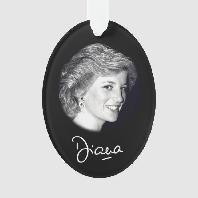 Princess Diana Autograph Ornament (Vorderseite)
