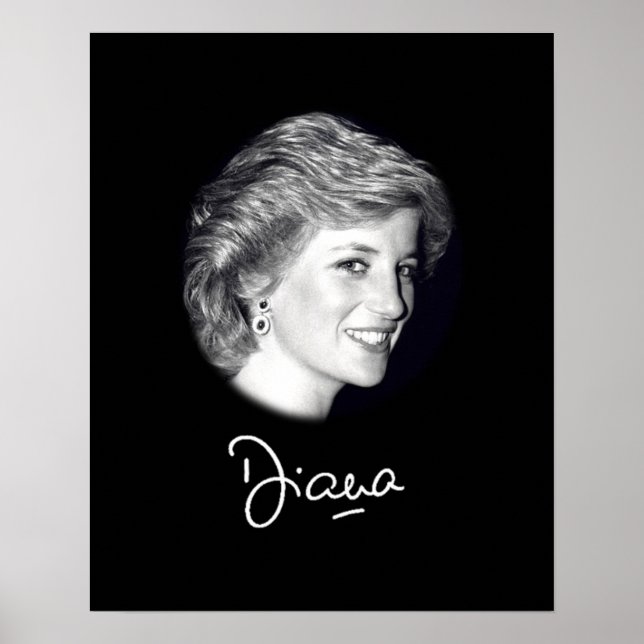 Princess Diana Autograph Poster (Vorne)