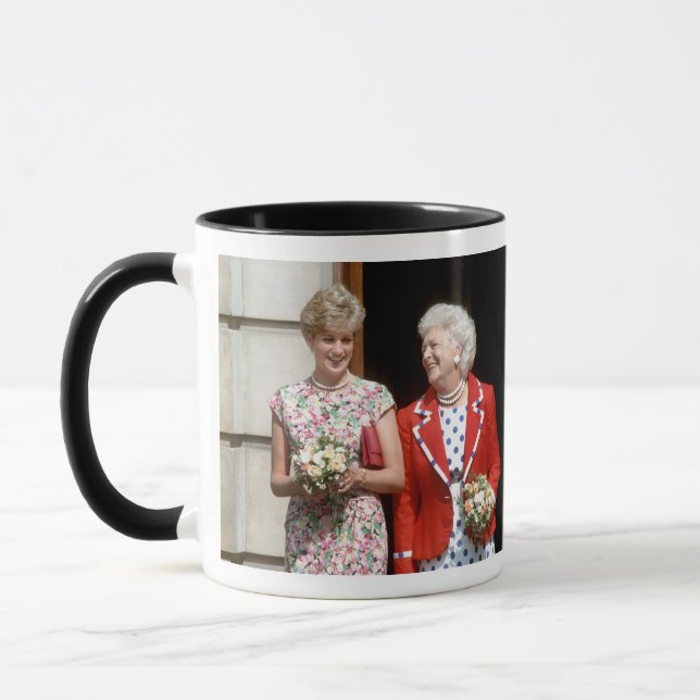 Princess Diana-Barbara Bush Tasse (Links)