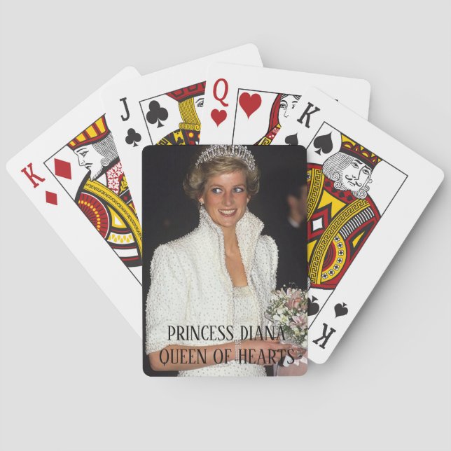 PRINCESS DIANA Königin des Herzens Spielkarten (Rückseite)