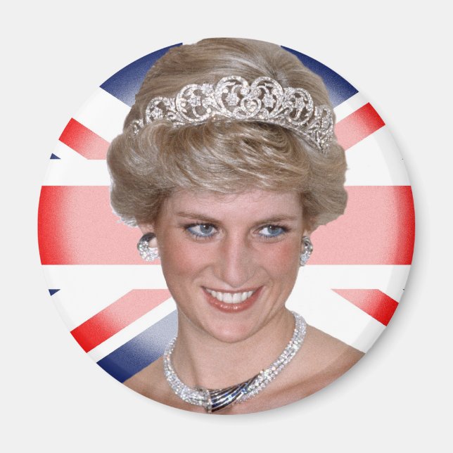 Princess Diana Union Jack Magnet (Vorne)