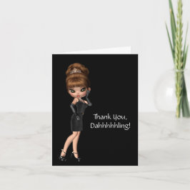 Princess Diva Thank You Dankeskarte