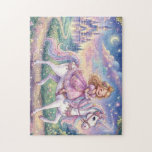 Princess Dream Puzzle<br><div class="desc">Let your child's time sparkle with magic and imagination! Take your child on a fantastical journey to a dream kingdom with this amazing puzzle. The design captures a magical moment of a little princess riding a unicorn under twinkling stars and against the backdrop of a majestic, mythical castle. A world...</div>