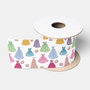 Princess Dress Mairytale Little Girl Pattern Satinband