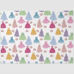 Princess Dress Mairytale Little Girl Pattern Seidenpapier