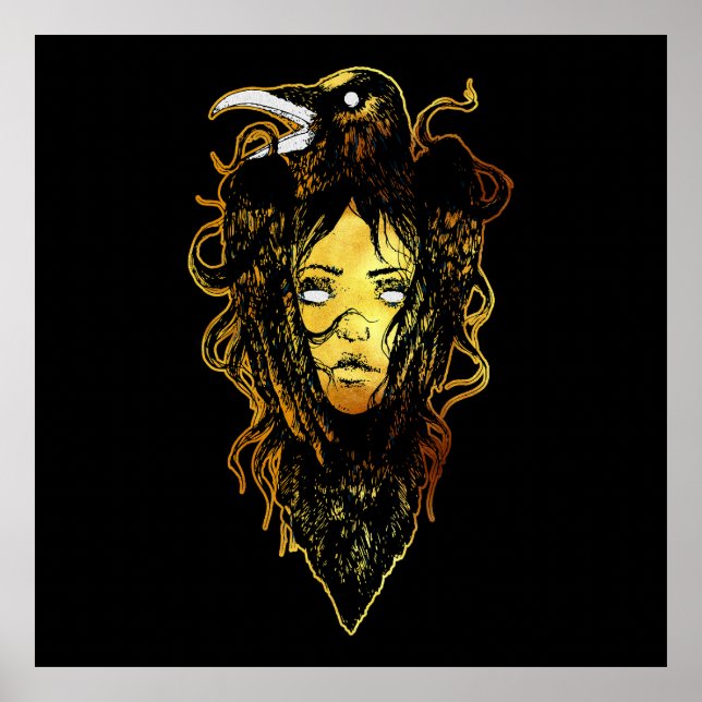 Princess Embraced by a Crow Poster (Vorne)