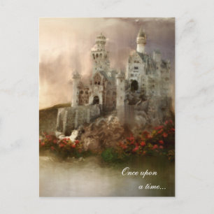 Princess Fantasy Castle Hochzeitsgeschenke Postkarte
