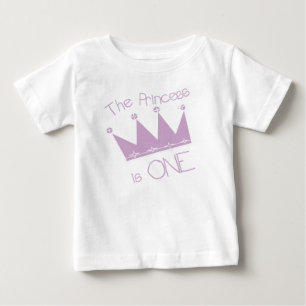 Princess First Birthday Baby T-shirt