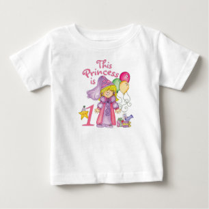 Princess First Birthday Baby T-shirt