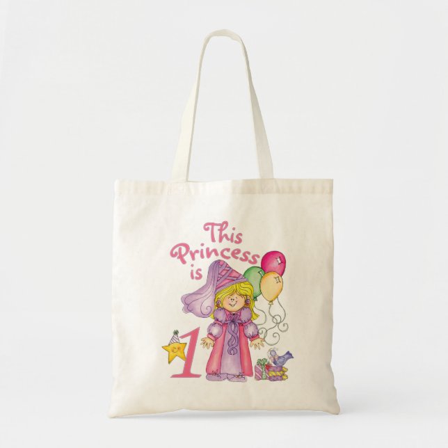 Princess First Birthday Tragetasche (Vorne)