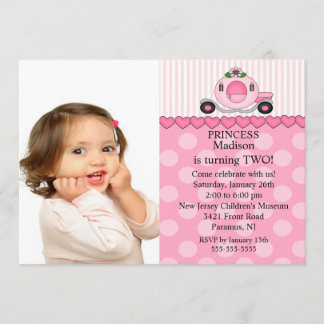 Princess Foto Geburtstag Einladung