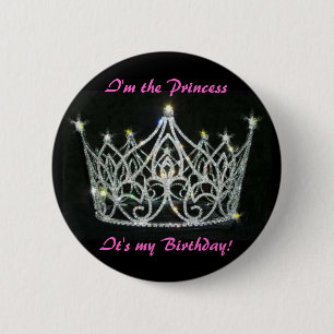 PRINCESS GEBURTSTAG-BUTTON BUTTON