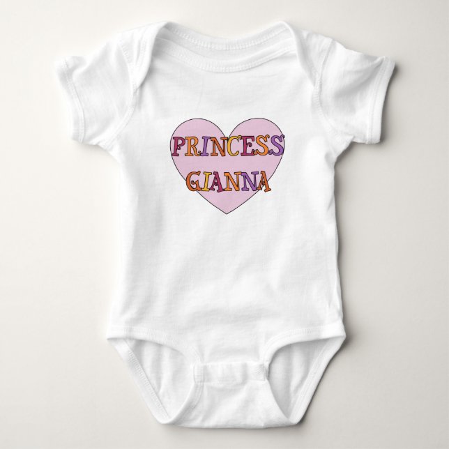 Princess Gianna Baby Outfit Baby Strampler (Vorderseite)