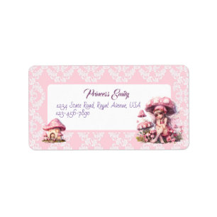 Princess Girl Address Adressaufkleber
