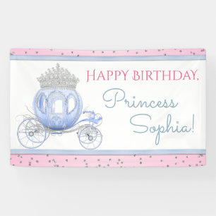 Princess Girls Bannière de fête d'anniversaire