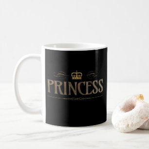 Princess Gold Metal - Große mittelalterliche könig Kaffeetasse