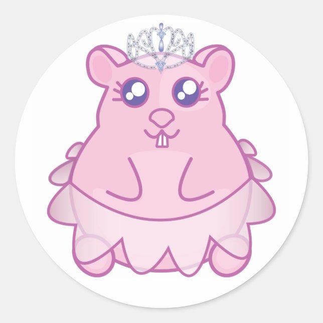 Princess Hamster Stickers (Vorderseite)