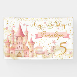 Princess Happy Birthday Banner