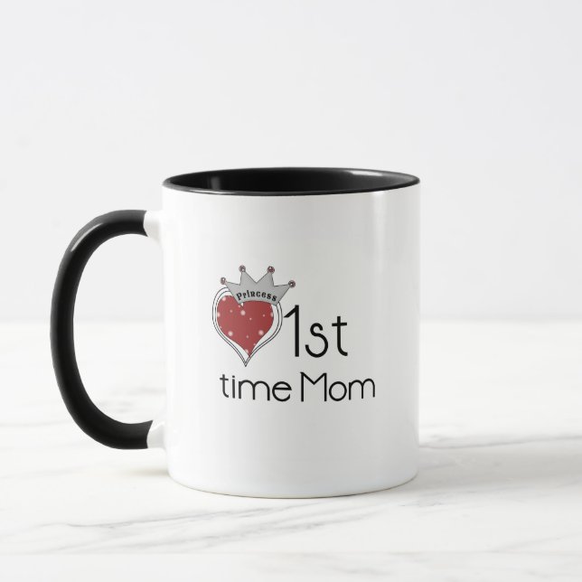Princess Heart 1st Time Mama Tshirts und Geschenke Tasse (Links)