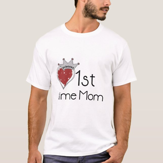 Princess Heart 1st Time Maman Tshirts et cadeaux (Devant)