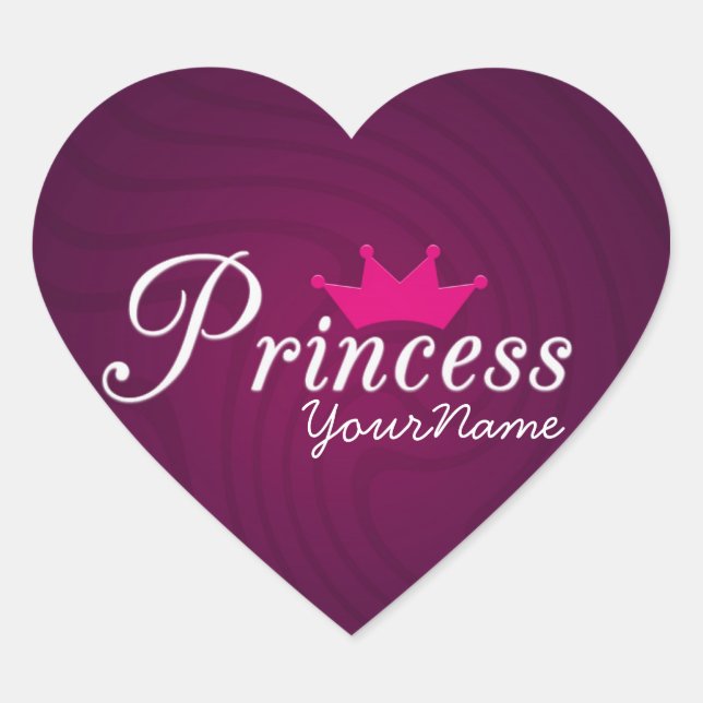 Princess Heart Stickers (Vorderseite)