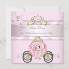 Princess Hübsch Baby Dusche Niedliche Girl Carriag Einladung