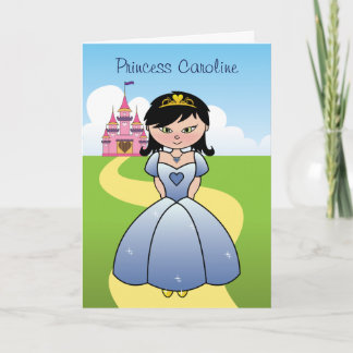 Princess in blue Party Einladung Card