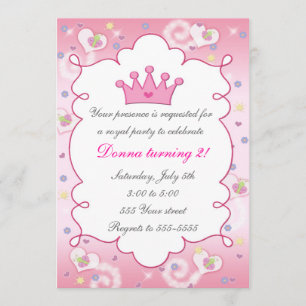 Princess Invitation Girl Birthday Party