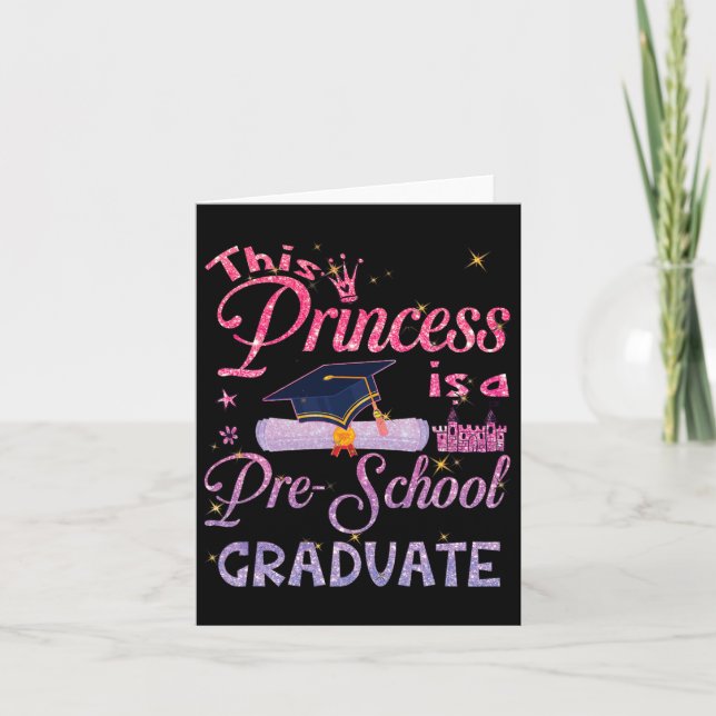 Princess ist ein vorschulischer Graduiertendiplom, Karte (Vorderseite)