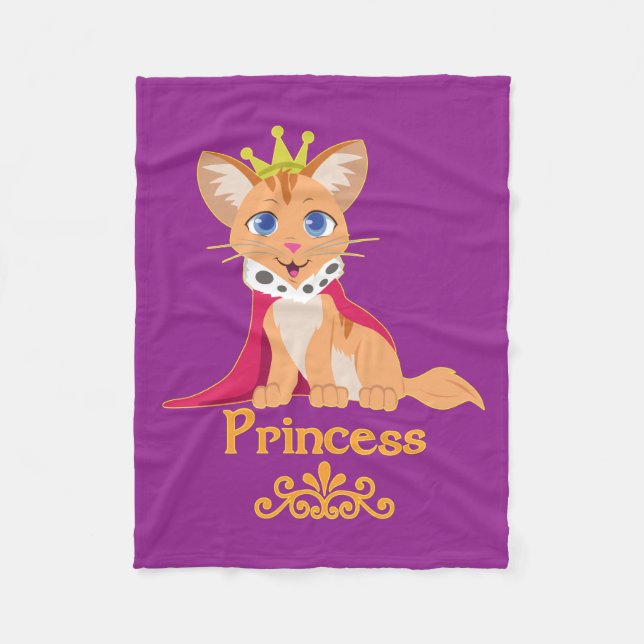 Princess Kitten Fleecedecke (Vorderseite)