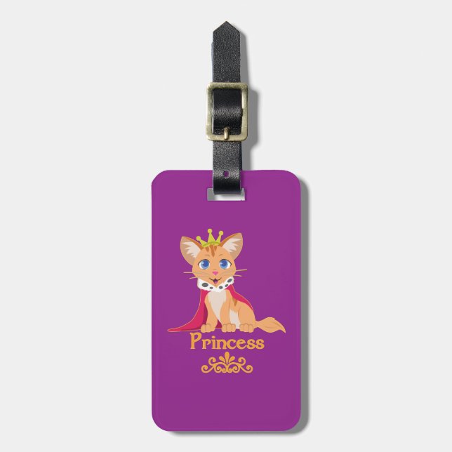 Princess Kitten Gepäckanhänger (Vorderseite vertikal)