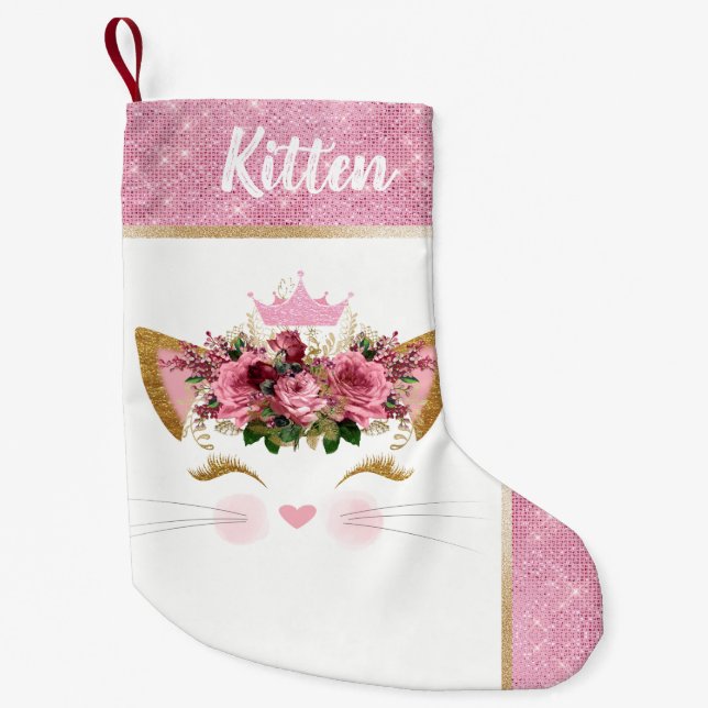 Princess Kitty Custom Christmas Strumpf Kleiner Weihnachtsstrumpf (Vorderseite)