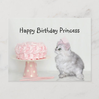 Princess Kitty Geburtstag Postkarte
