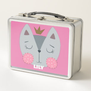 Princess Kitty Metal Personnaliser it Lunchbox