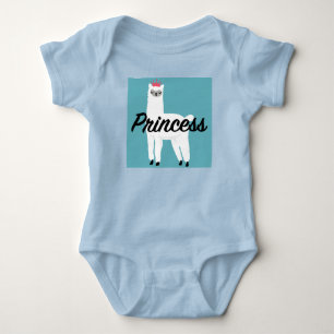Princess Lama Design - Baby Jersey Body Strampler