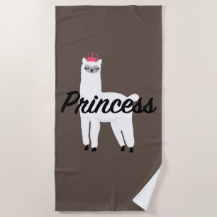 Princess Lama Design - Girls' Fine Jersey T - Shir Strandtuch