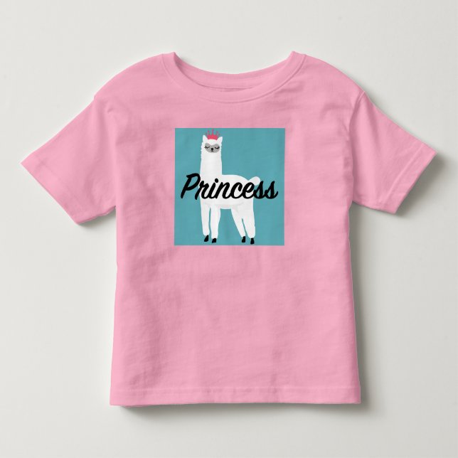 Princess Lama Design - Kleinkind Fine Jersey T - S Kleinkind T-shirt (Vorderseite)