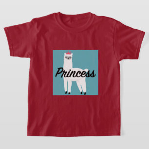 Princess Lama Design - T-shirt de base pour filles